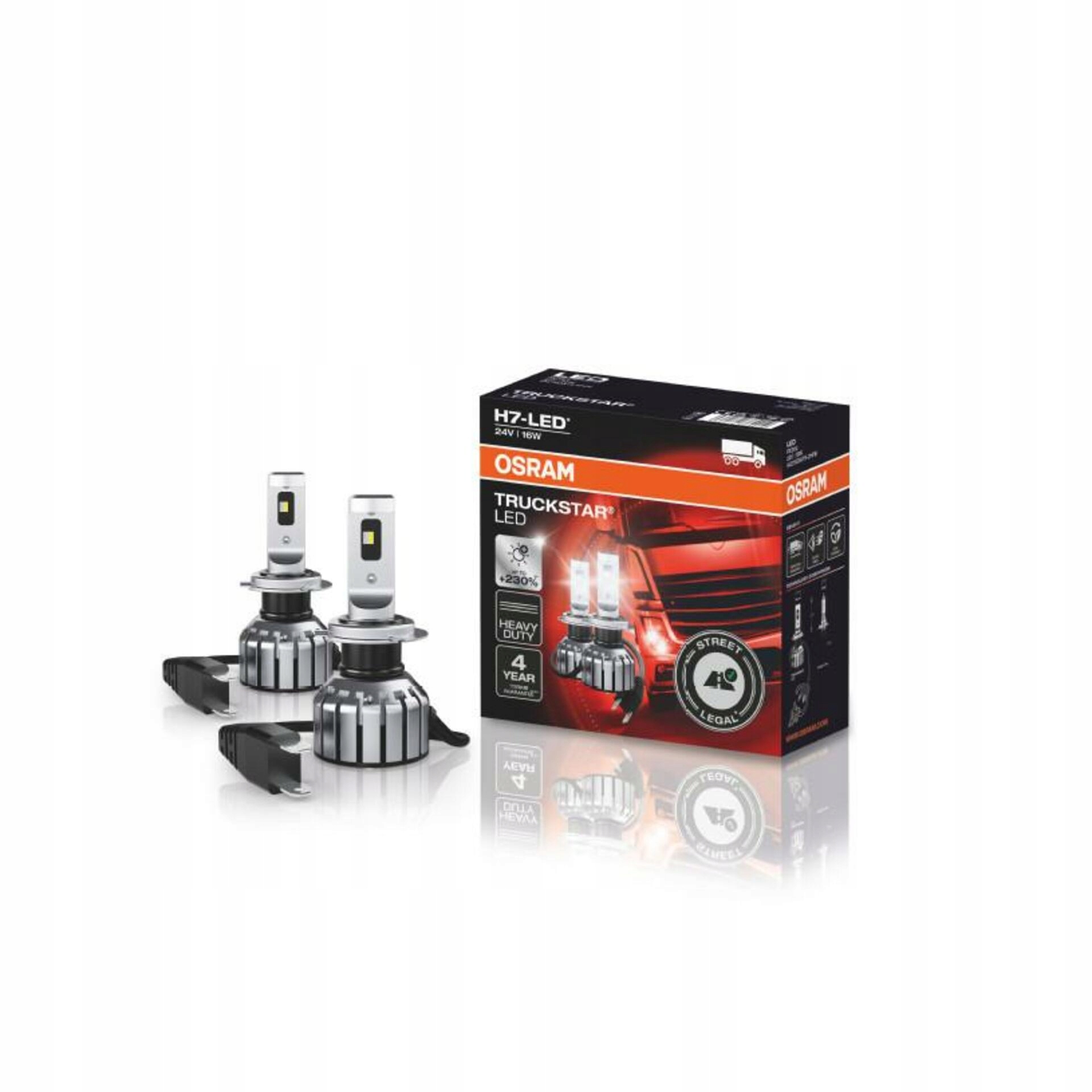 Osram H7 Truckstar Led +230% homologácia 2ks 64215DWTS-2HFB