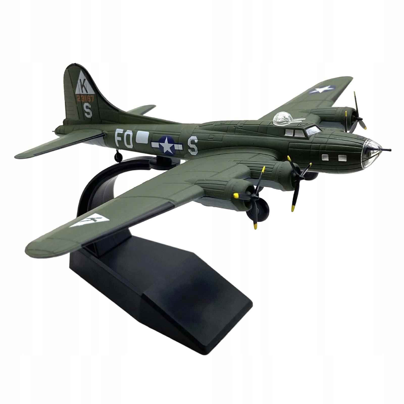 Miniaturowy model samolotu ze stopu US B 17 ze sto