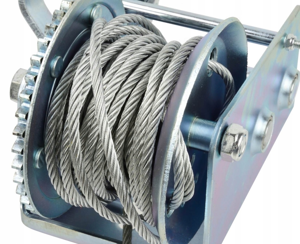 WYCIĄGARKA WCIĄGARKA STALOWA LINOWA RĘCZNA KORBA 2500LBS Marka Falon-Tech