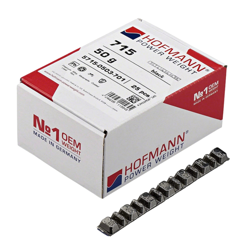 Ciezarki klejone do kol motocyklowych CZARNE 715