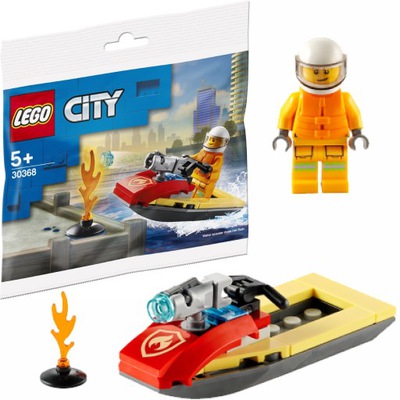 Originální Lego 30368 City Hasičský vodní skútr Stavebnice Nové