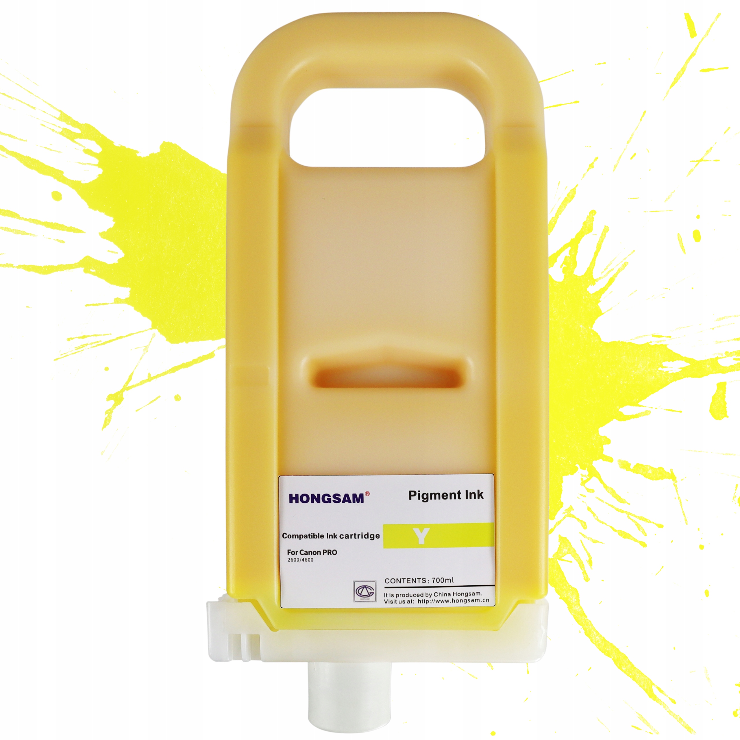 Pigmentový inkoust Yellow 700 ml Náhradní náplň Canon PFI-3700 PFI-2700 Y