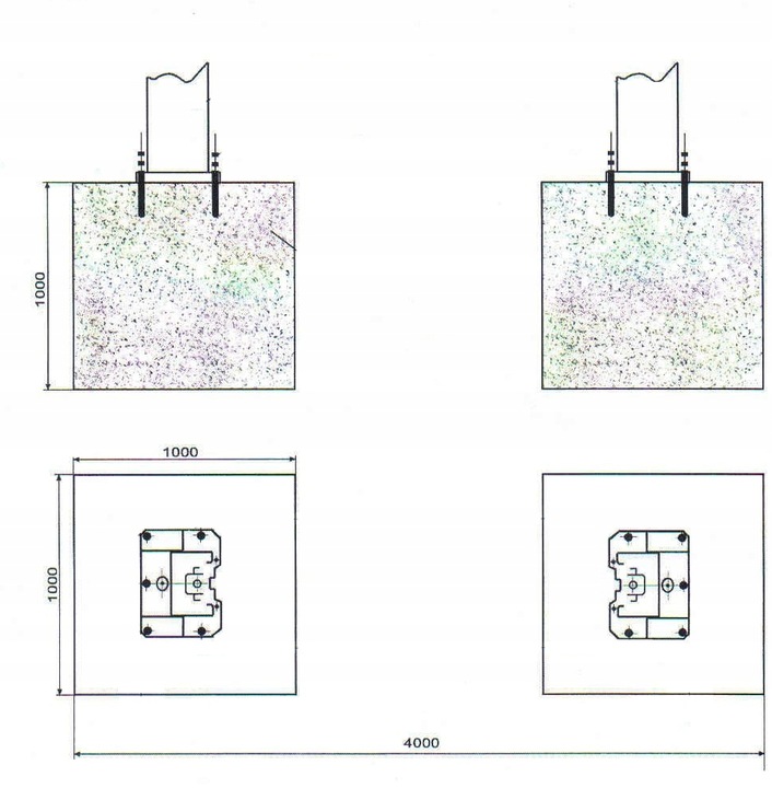 PODNOŚNIK DWUKOLUMNOWY WARSZTATOWY 4T TM-GROUP Udźwig 4000 kg