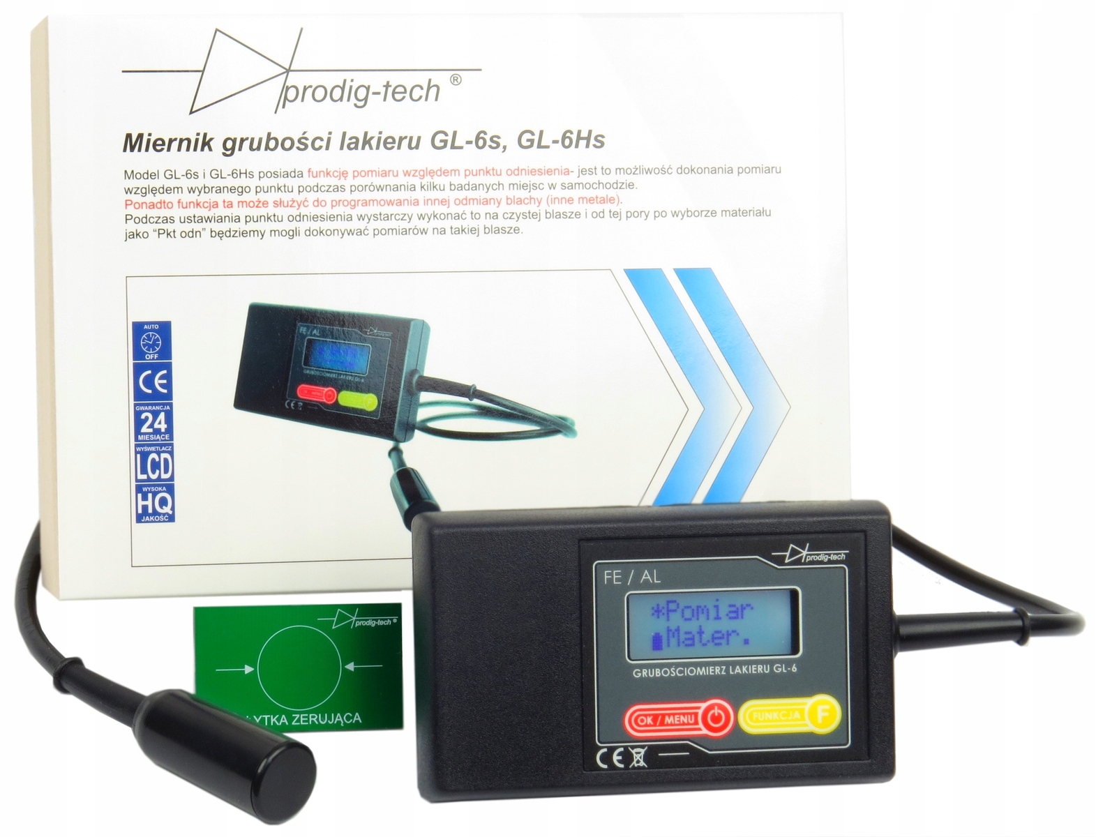 Измеритель толщины покрытия GL-6HS датчик