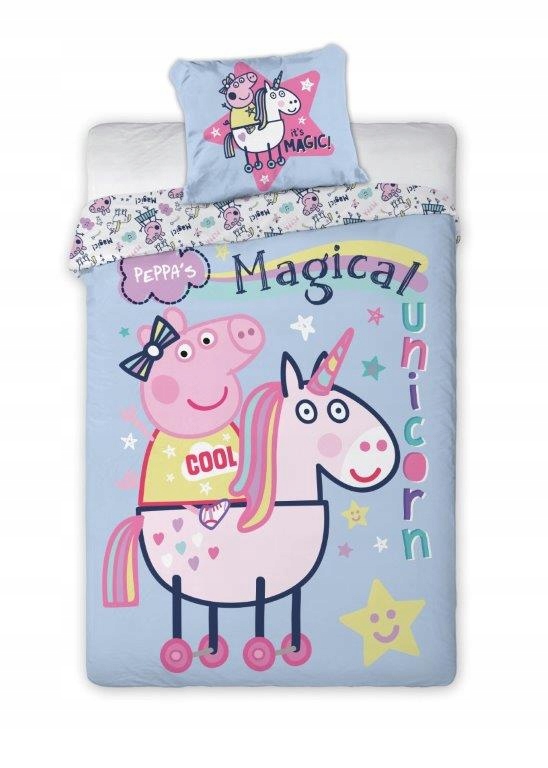 

160x200 Pościel Świnka Pepa Peppa Unicorn 22