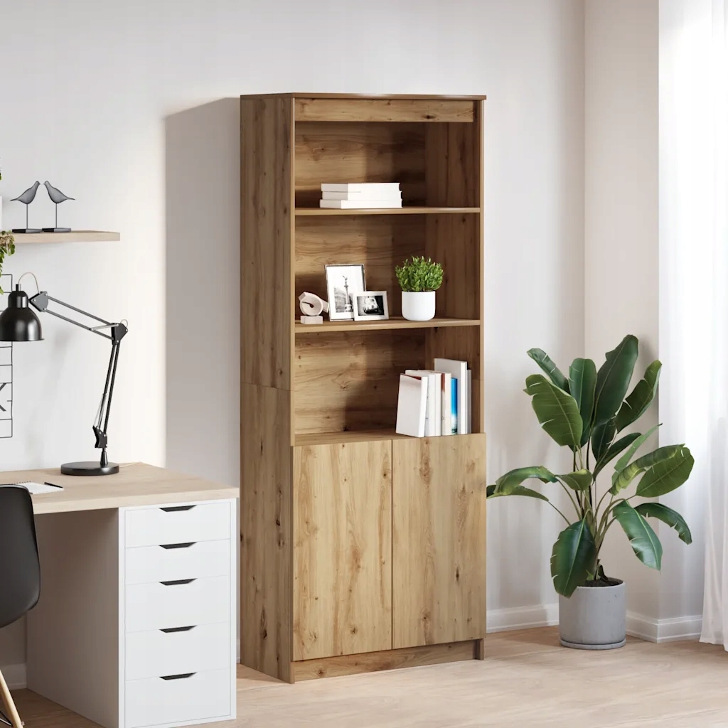 vidaXL Vysoká deska Artisan Dub 70x35x180 cm kompozitní dřevo