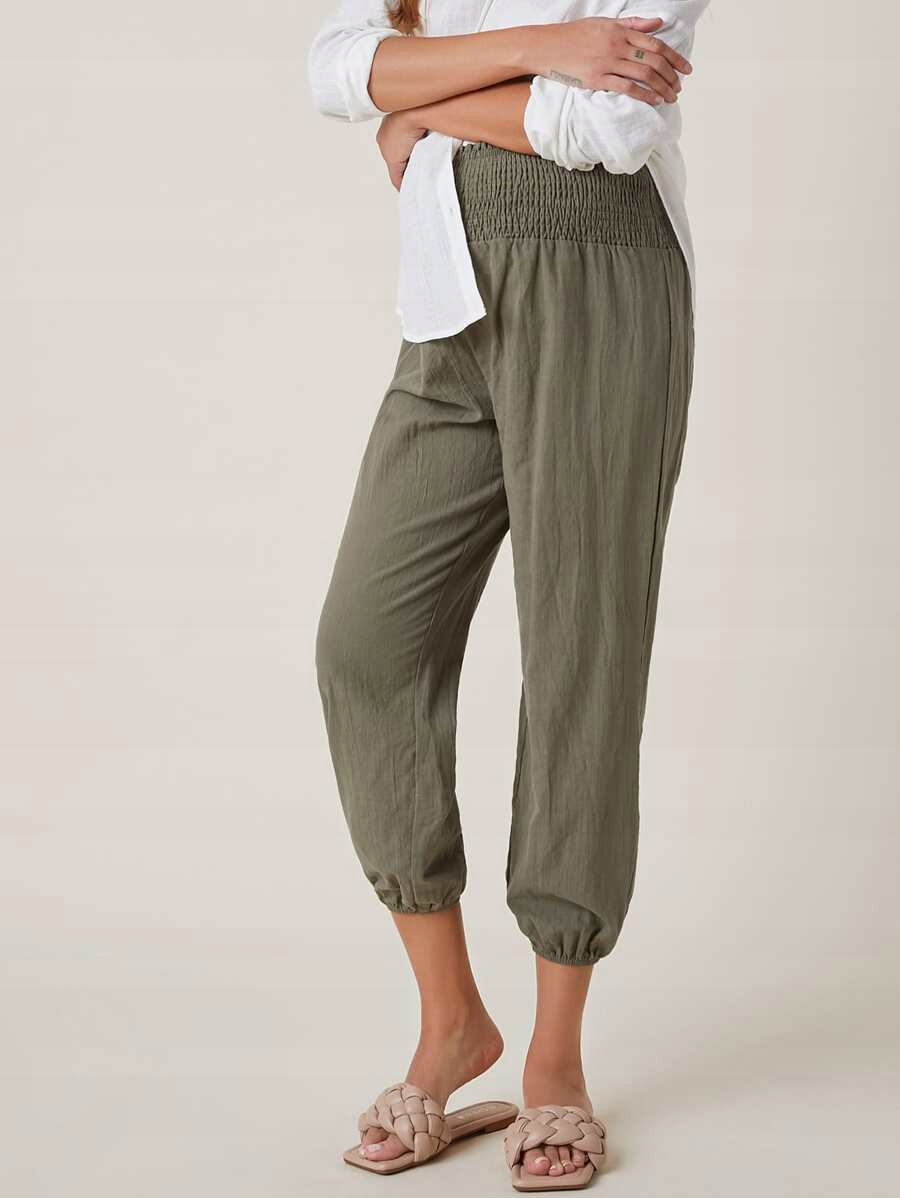 SHEIN KRÓTKIE CIĄŻOWE SPODNIE R. 38 U131092 Kolor zielony