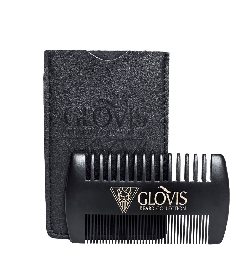 

Glovis Grzebień do Brody Zarostu Drewniany w Etui