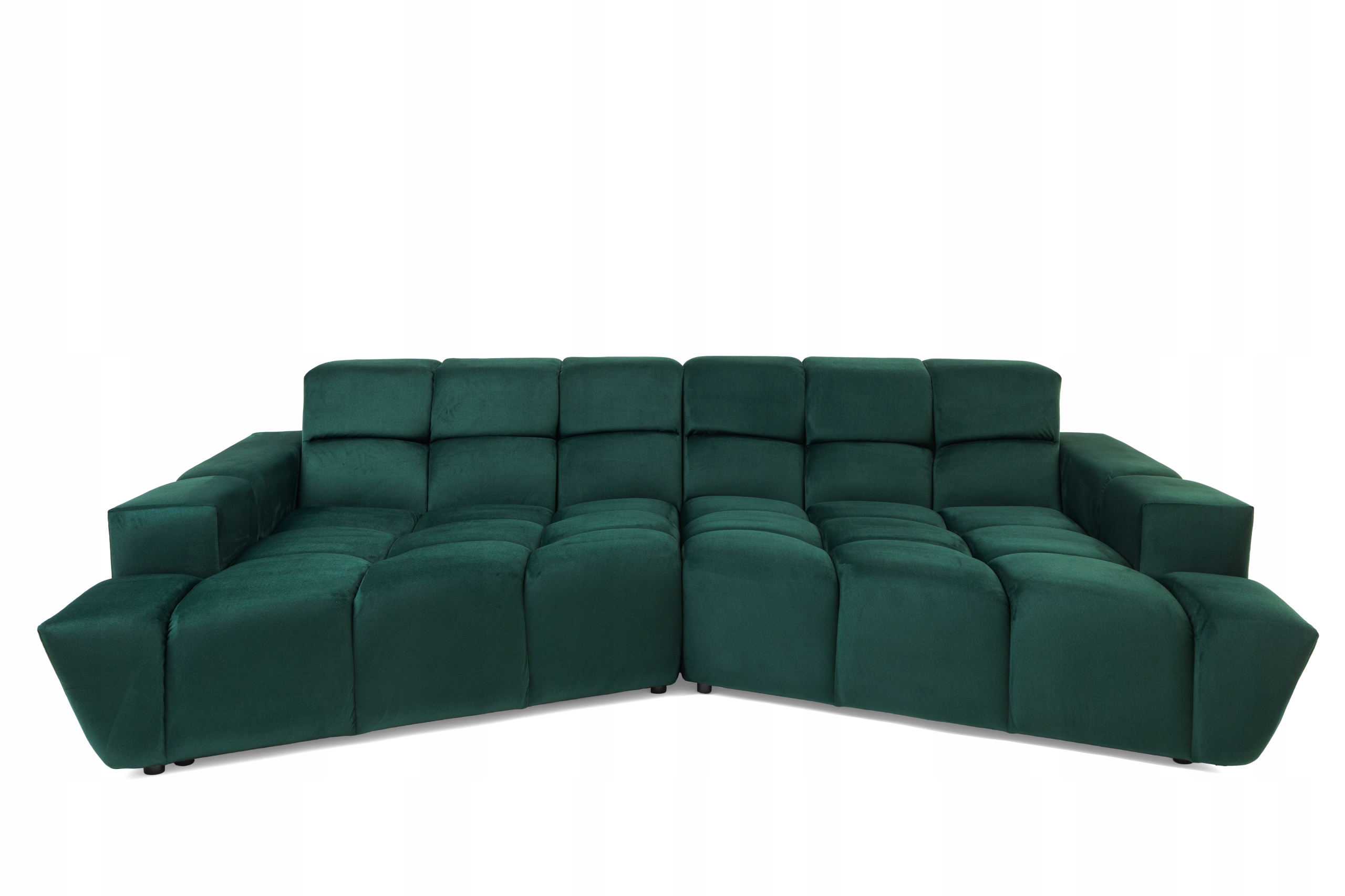 Moderní rohová sedací souprava do obývacího pokoje Bold lahvově zelená barva