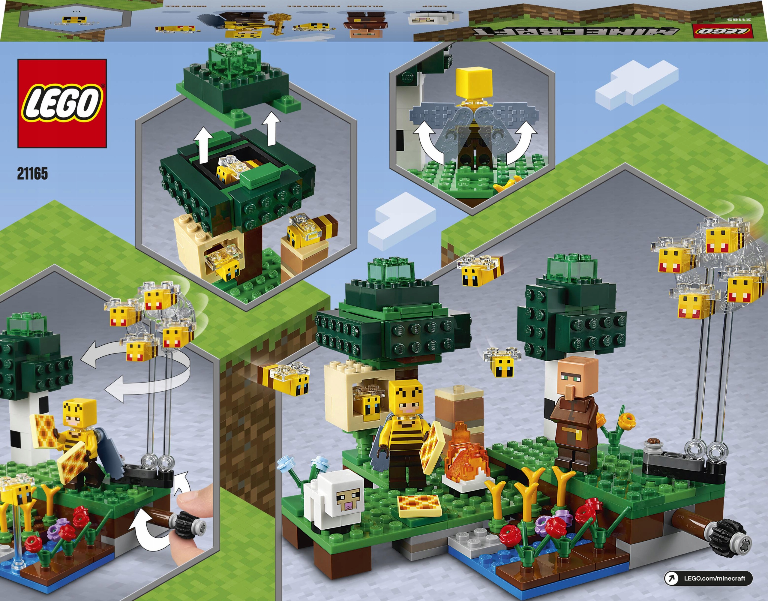 LEGO Minecraft Pasieka 21165 Liczba elementów 238 szt.