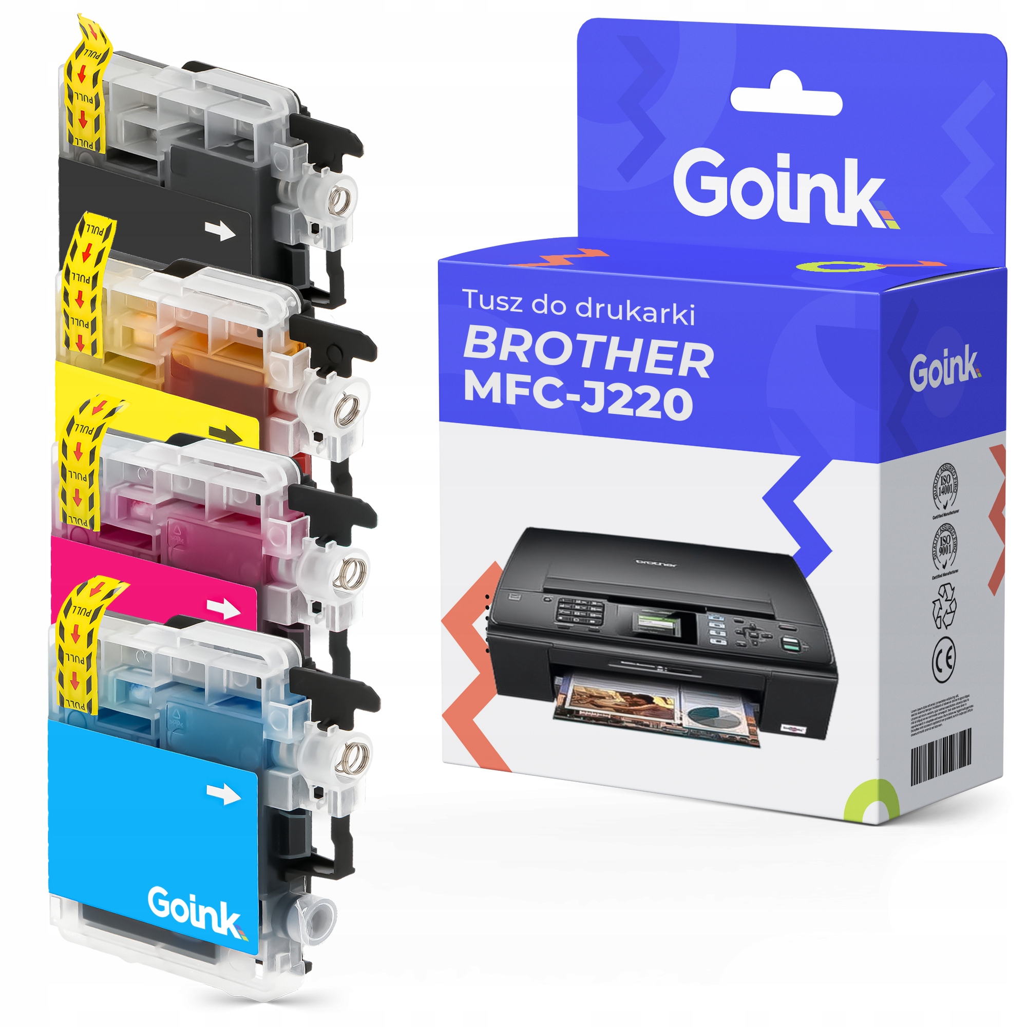 

4x Tusz do Brother MFC-J220 Cmyk LC985