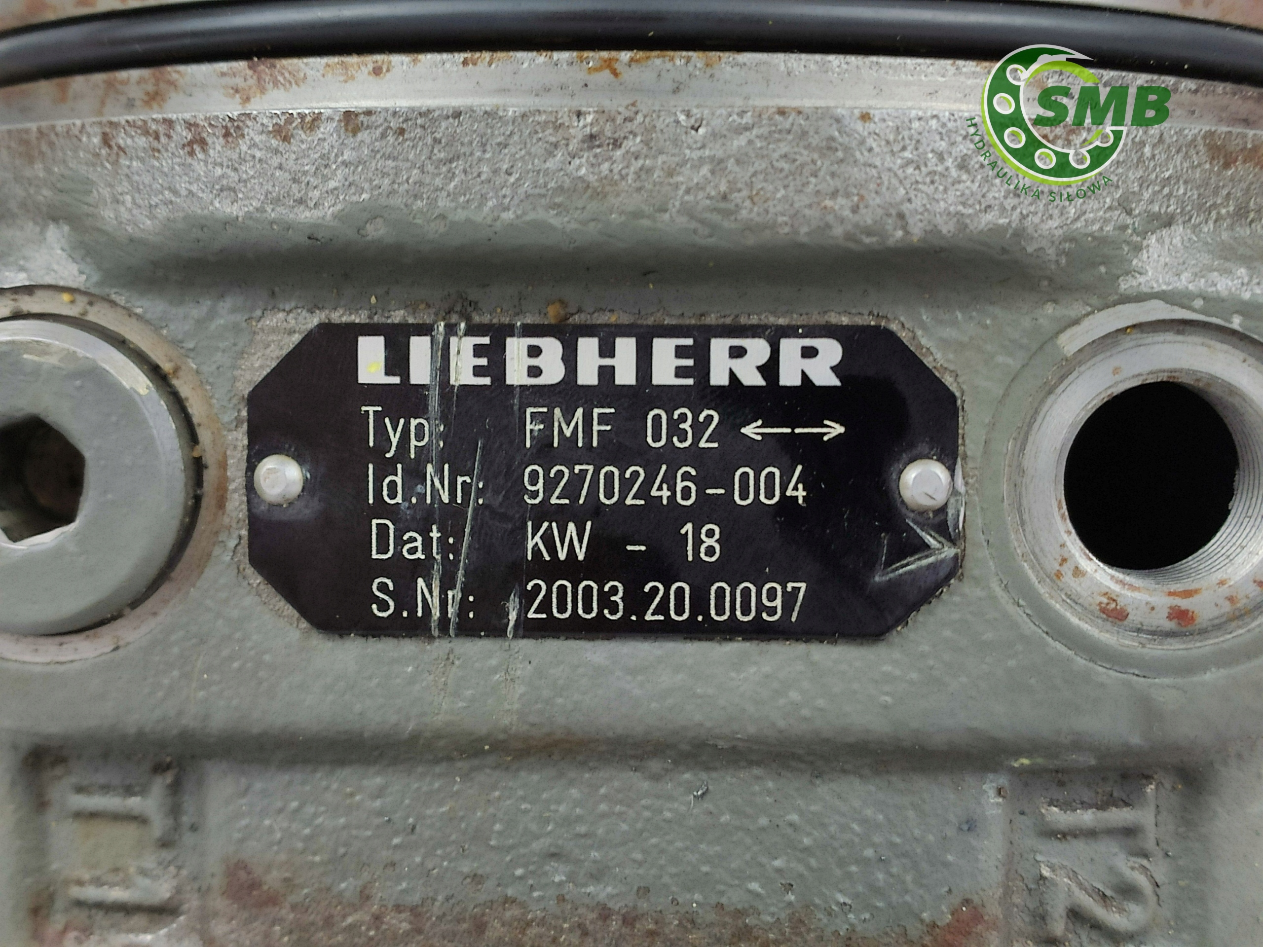 SILNIK OBROTU LIEBHERR FMF032 FMF32 PO REMONCIE Producent części Liebherr