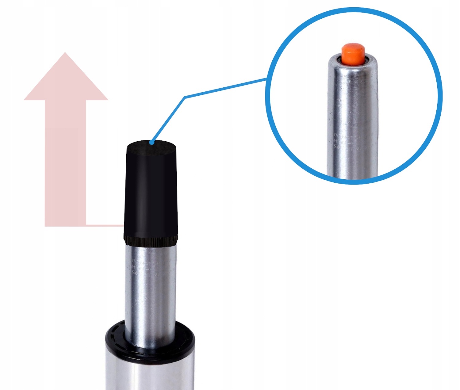 HOKER BAROWY TAPICEROWANY KRZESŁO OBROTOWE REGULOWANE PIKOWANE Z EKOSKÓRY Materiał metal