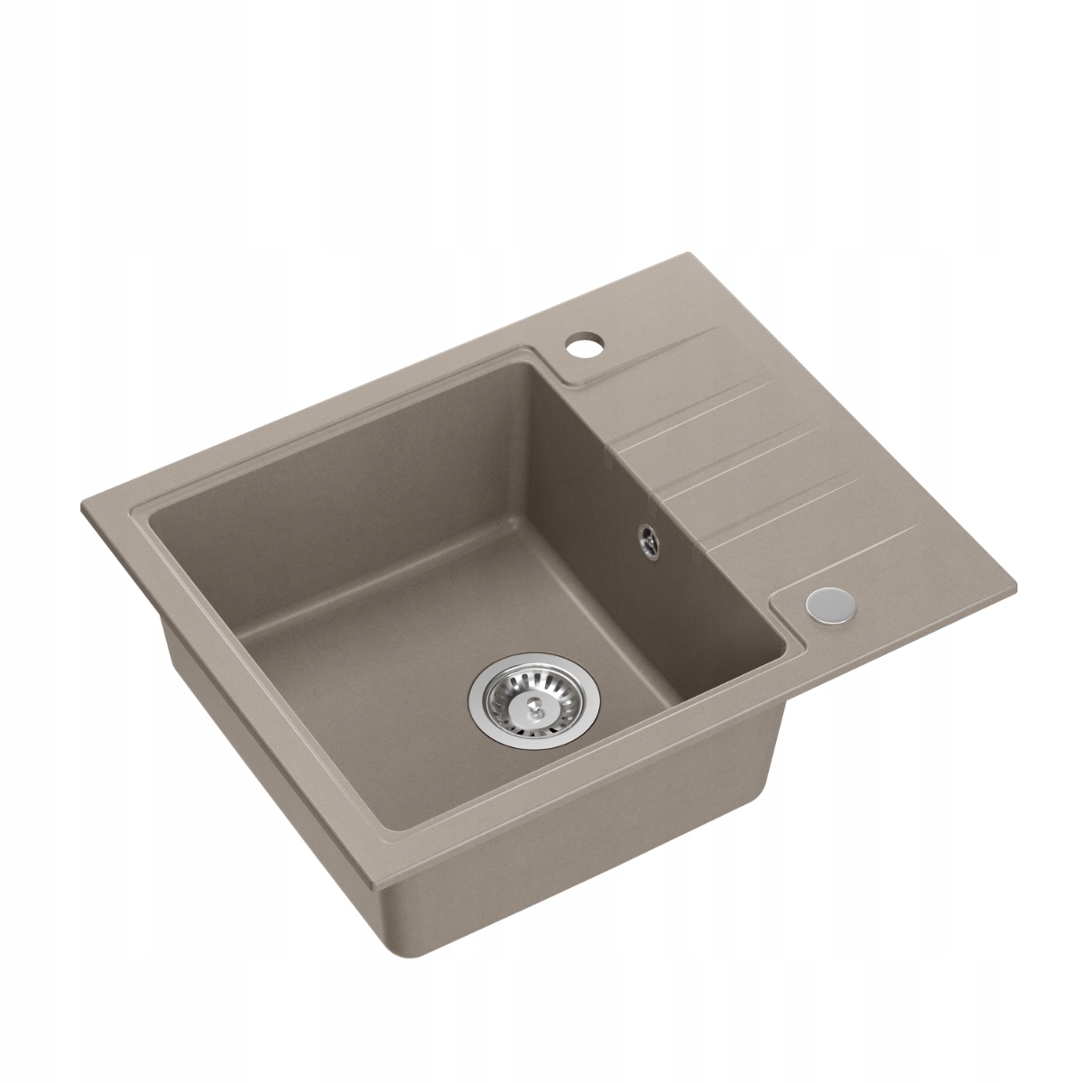 Quadron Drez Peter 116 Kuchynský drez Granit Taupe Oceľ 62x50 cm