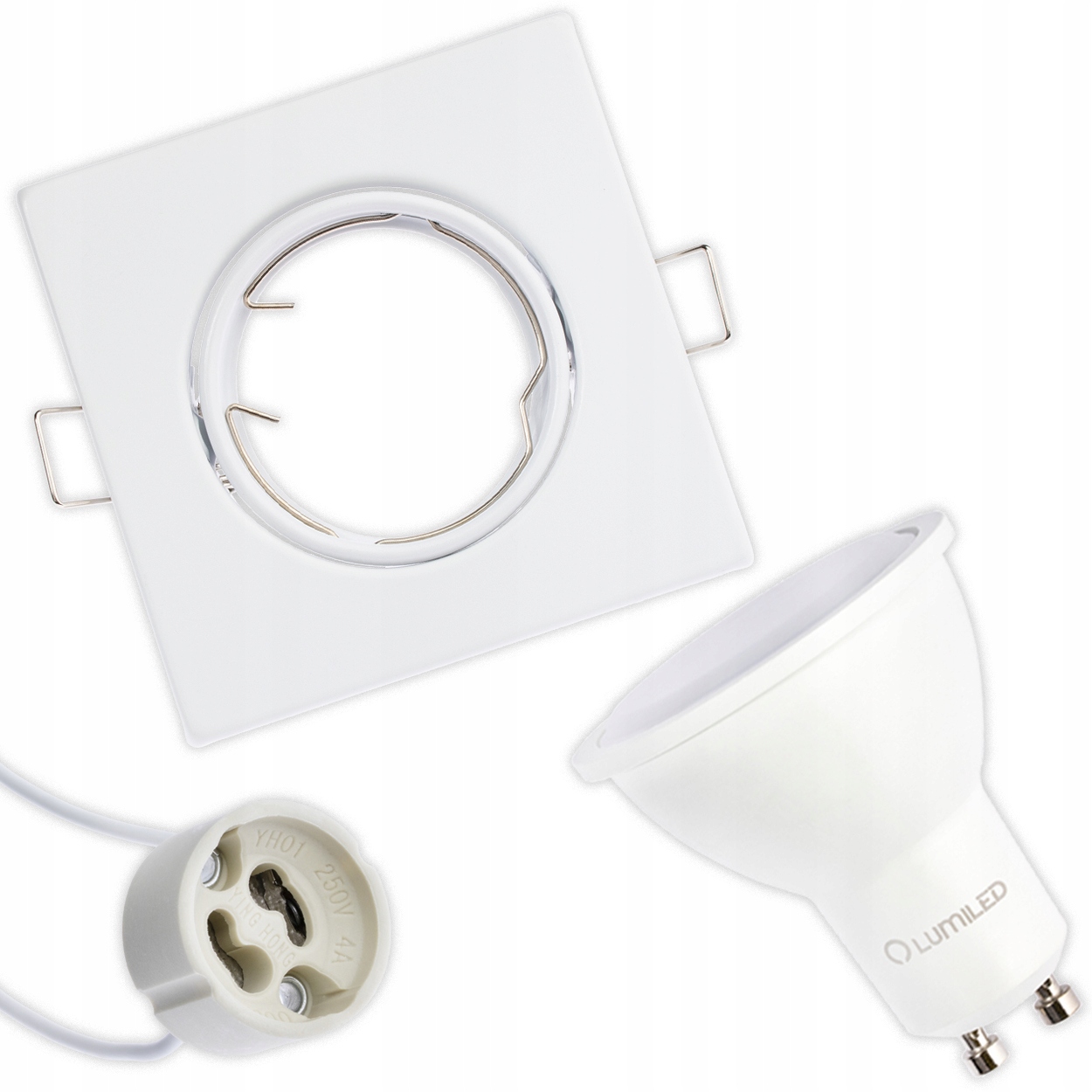 

Zestaw Oprawa Halogenowa Ruchoma Biała Led GU10