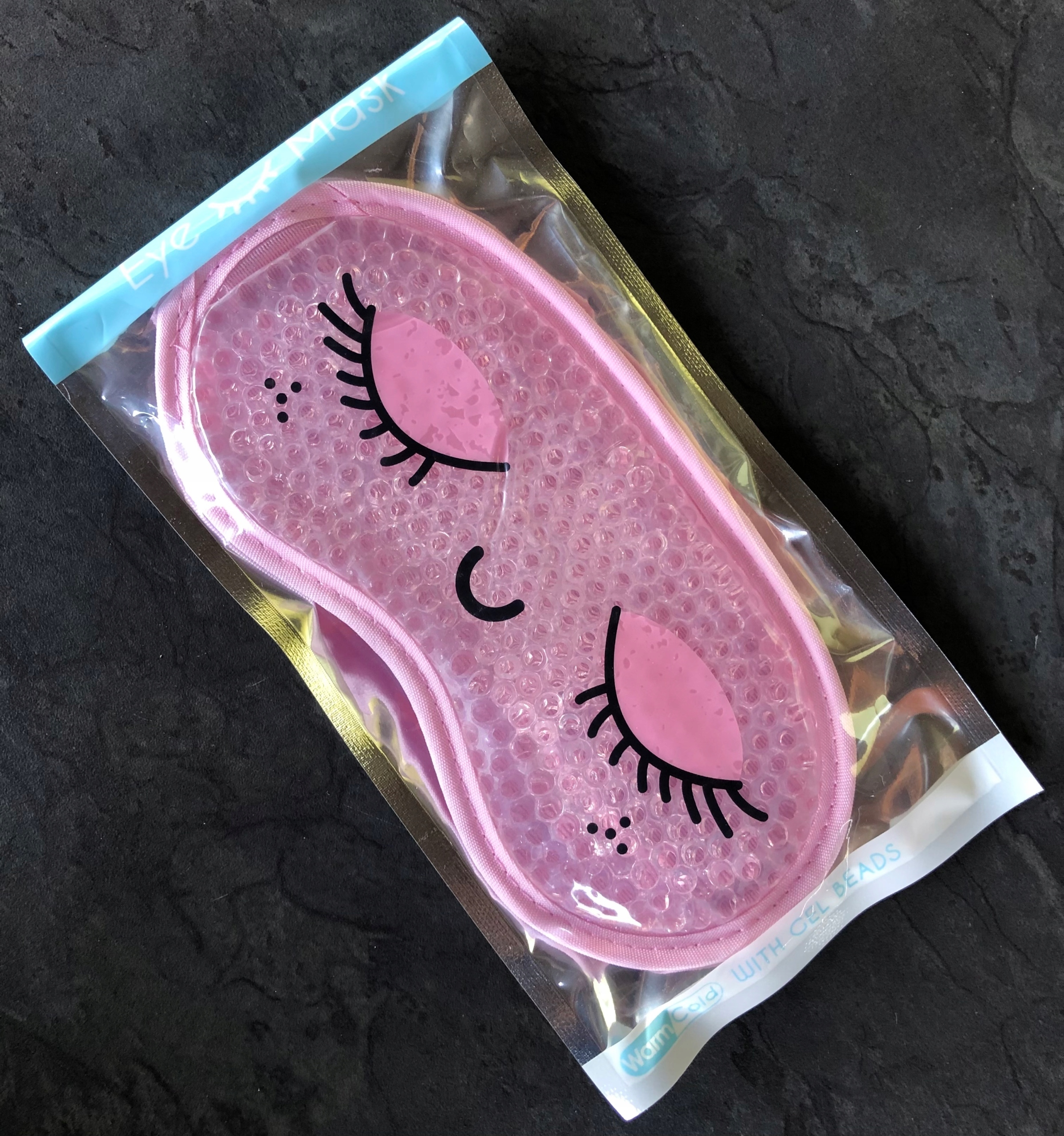 OPASKA NA OCZY MASKA DO SPANIA SNU RELAKSU oko Żel OLDMAN CHŁODZĄCA Model na oczy