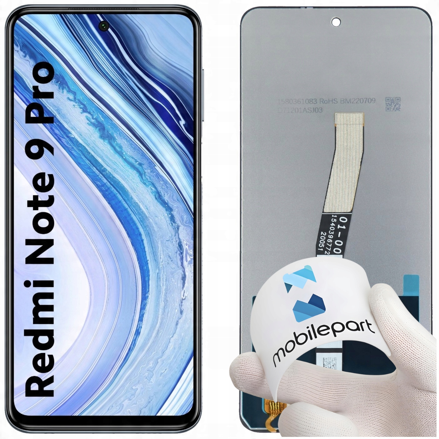 Wyświetlacz do Xiaomi Redmi Note 9 Pro LCD M2003J6B2G Ekran