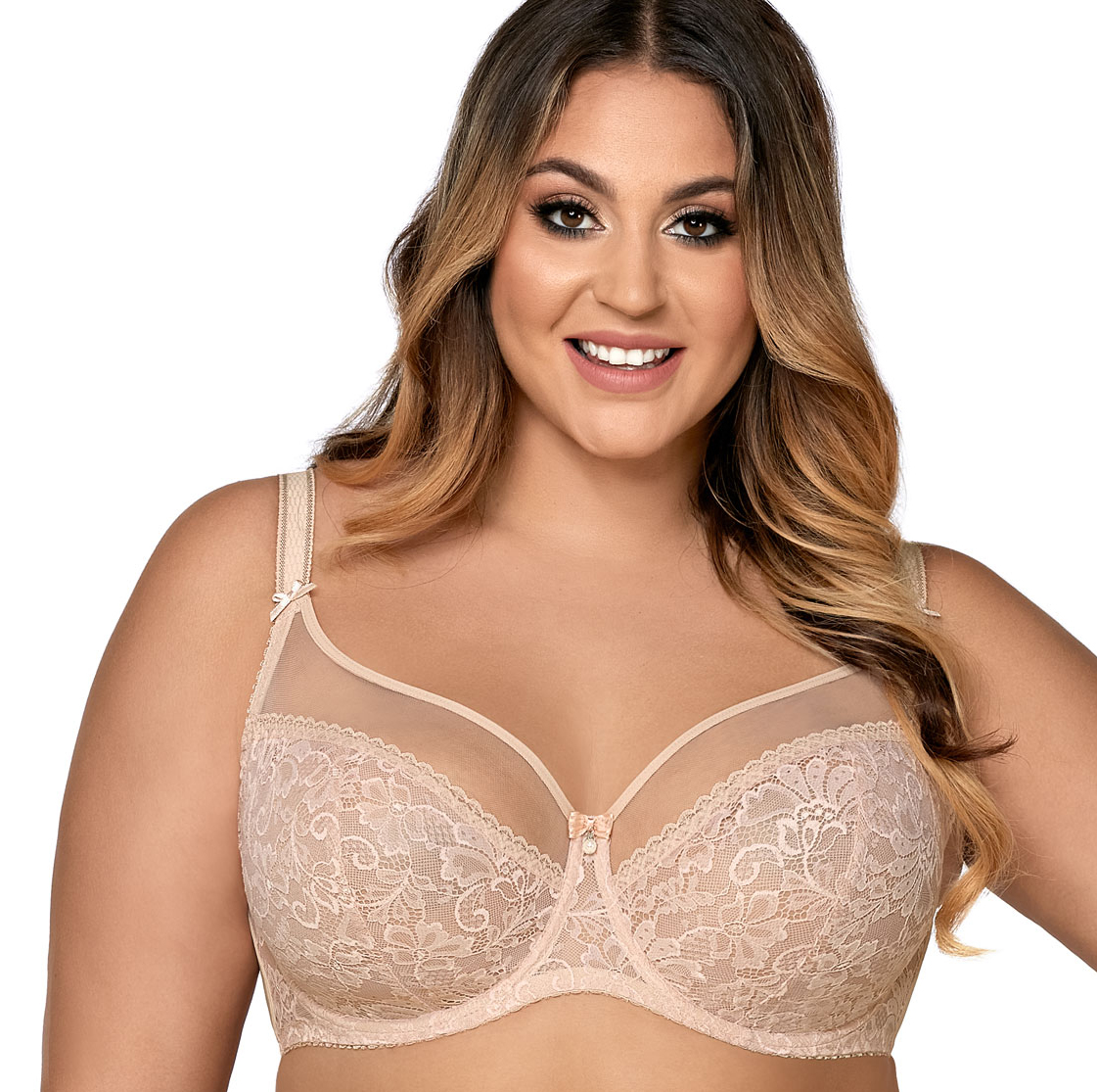 

Ava 1396 biustonosz Soft Koronkowy beż # 90B