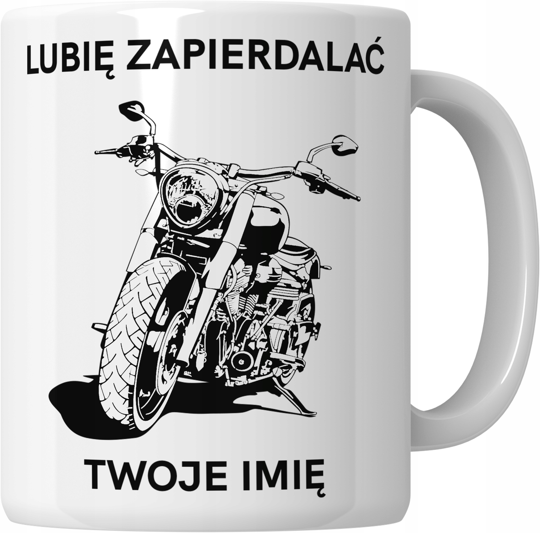 

Kubek Motor Motocykl Śmieszny 330 ML +imię