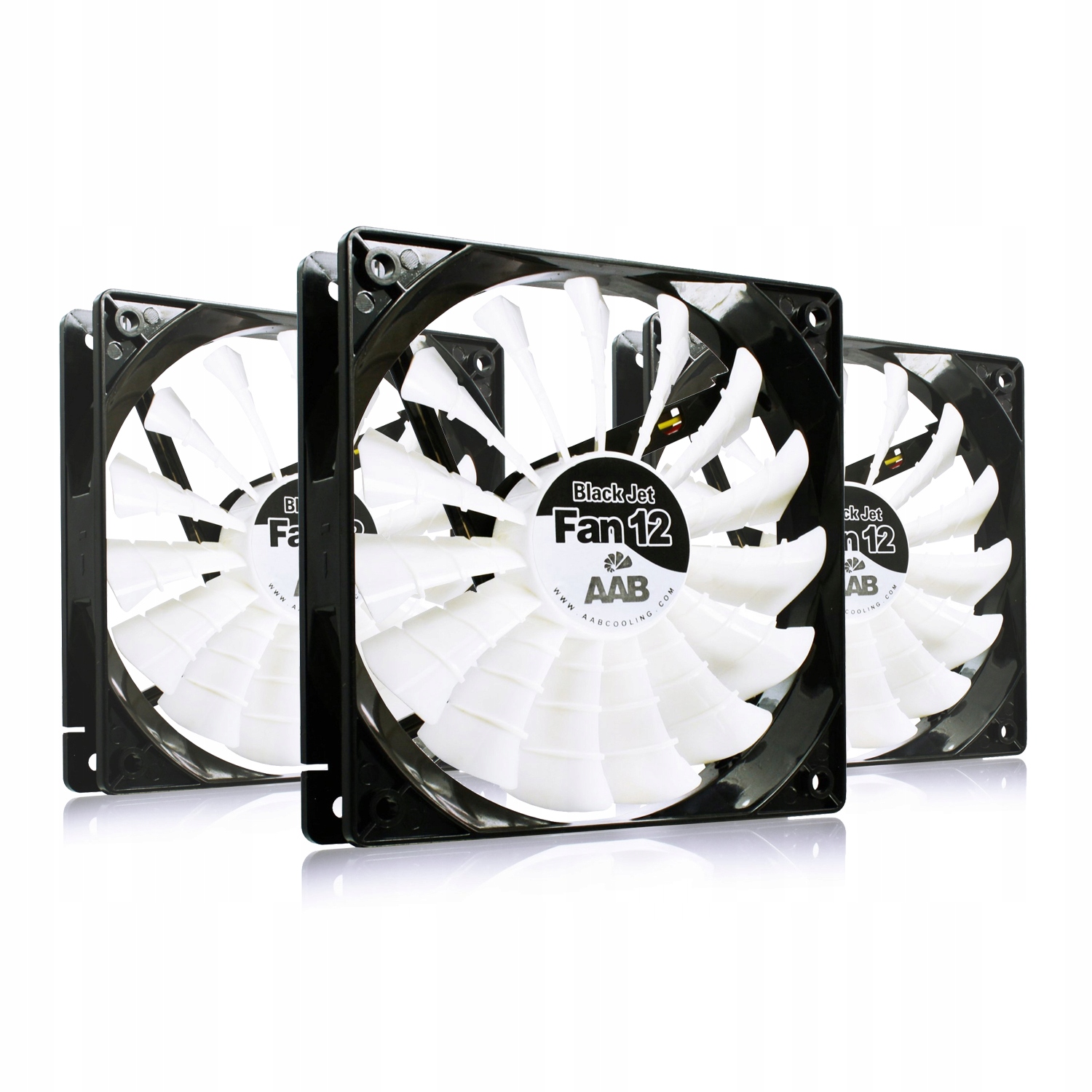 3x Aaa Černý Ventilátor Jet Fan 12 CM Chlazení Nejvýkonnější Ventilátor 170 m3/h