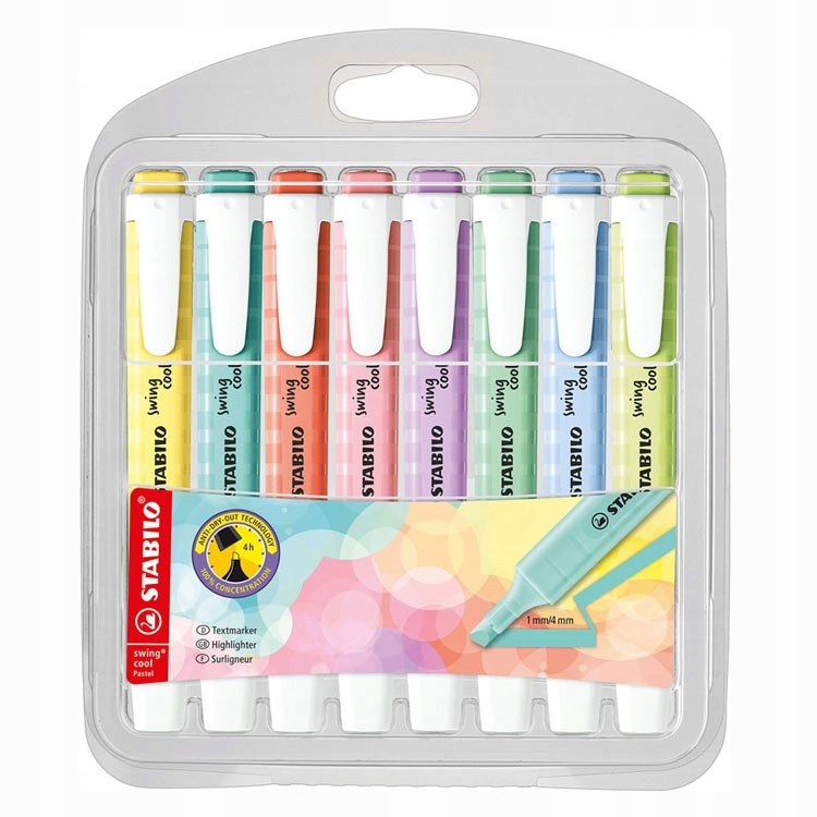 

Zakreślacze Stabilo Swing Cool Pastel (8 sztuk)