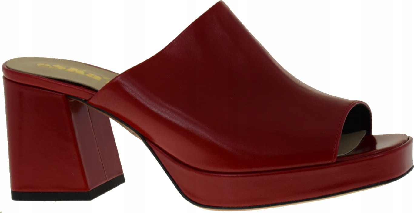 Červené Dámské Nazouváky Moderní A Elegantní 2101 40