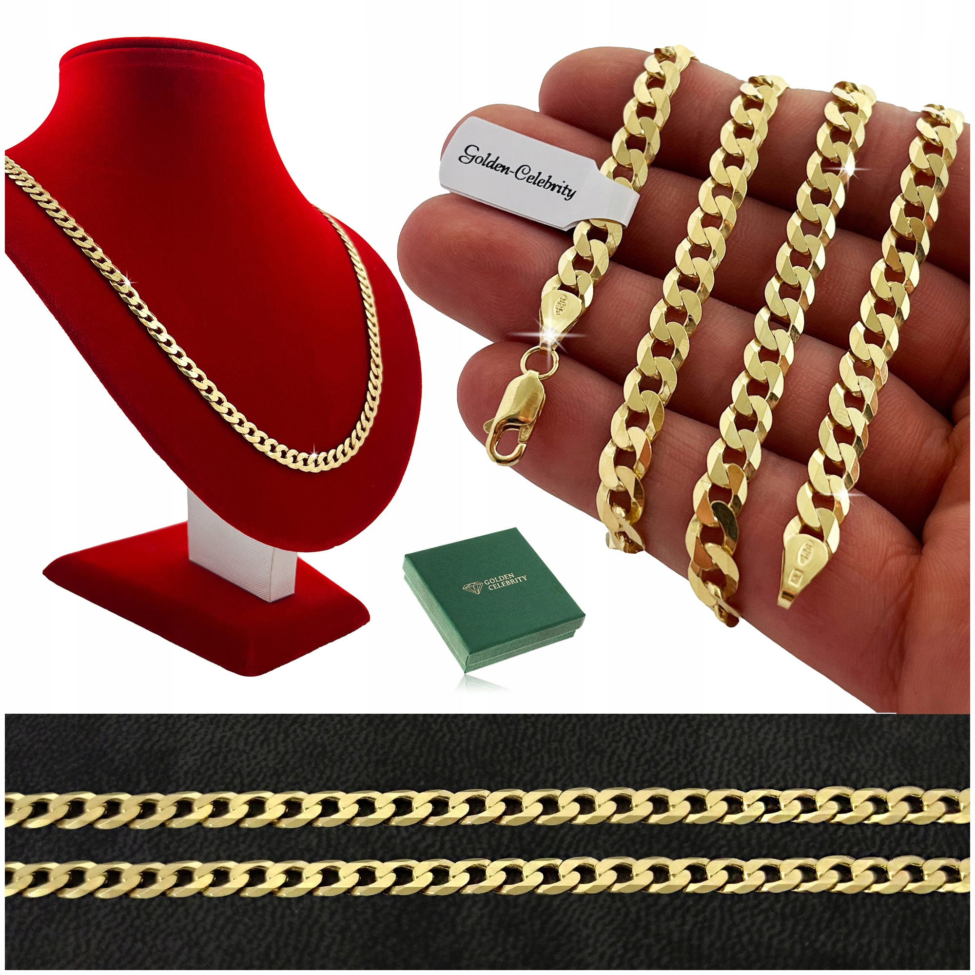 Tlustý Řetízek Pancířová Vazba 50cm/6mm 925 Široký Pevný Dárek