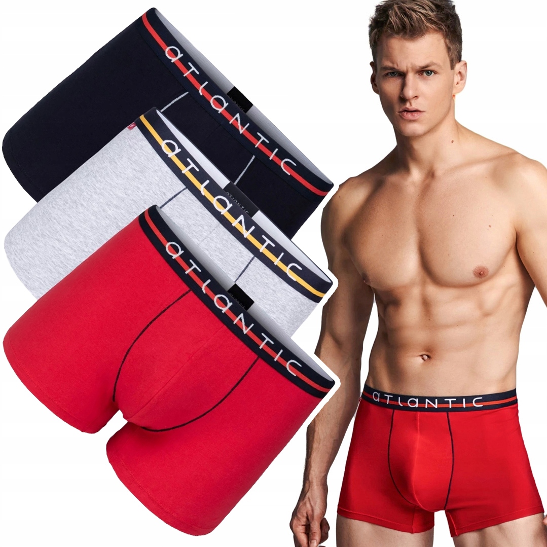 Pánské boxerky 3-balení Atlantic 3MH-004 XXL
