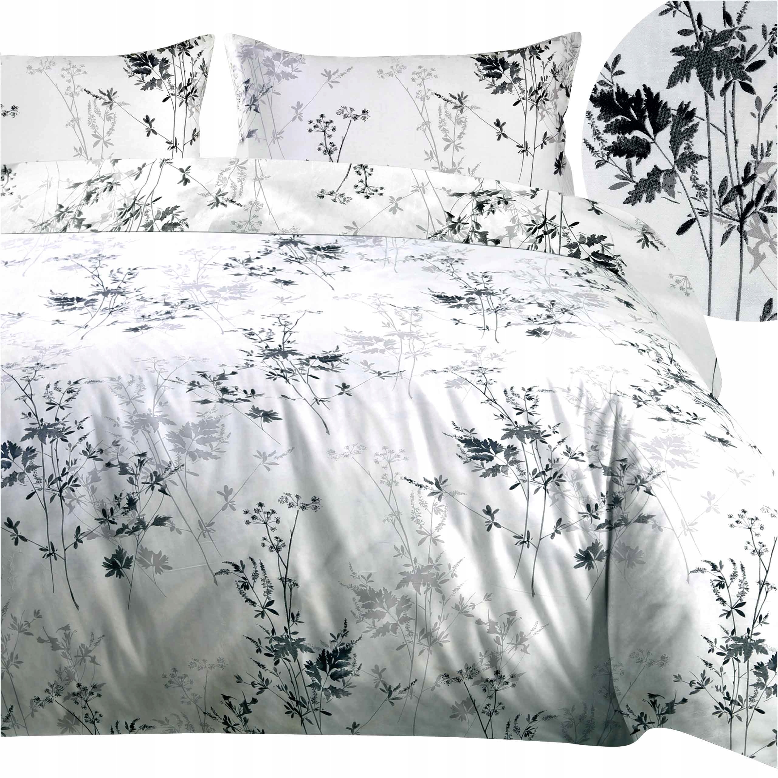 Povlečení bavlněné Satén 220x200 přírodní Mnoho Jarních Vzorů