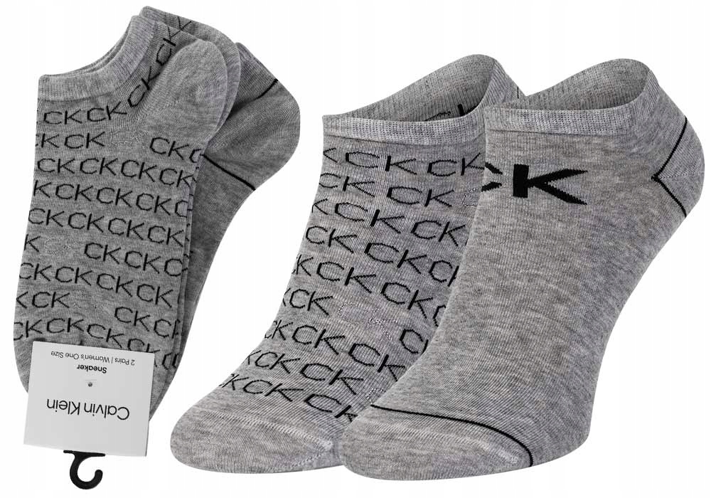 

Calvin Klein Skarpetki Stopki 2 Pary Grey r.37-41