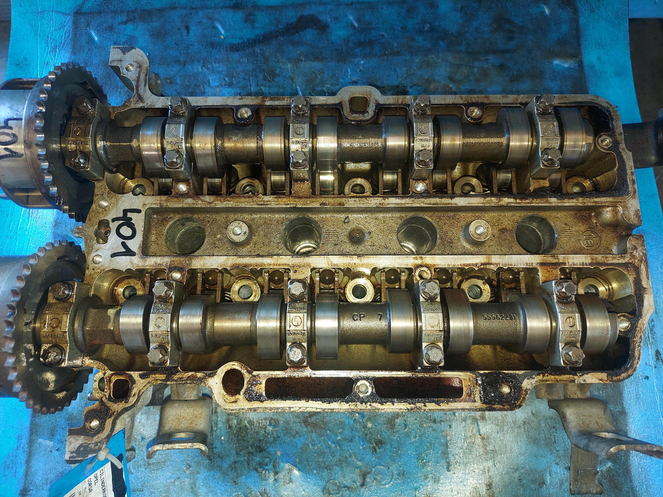 head. OPEL CORSA D 1.2 16V A12XER
