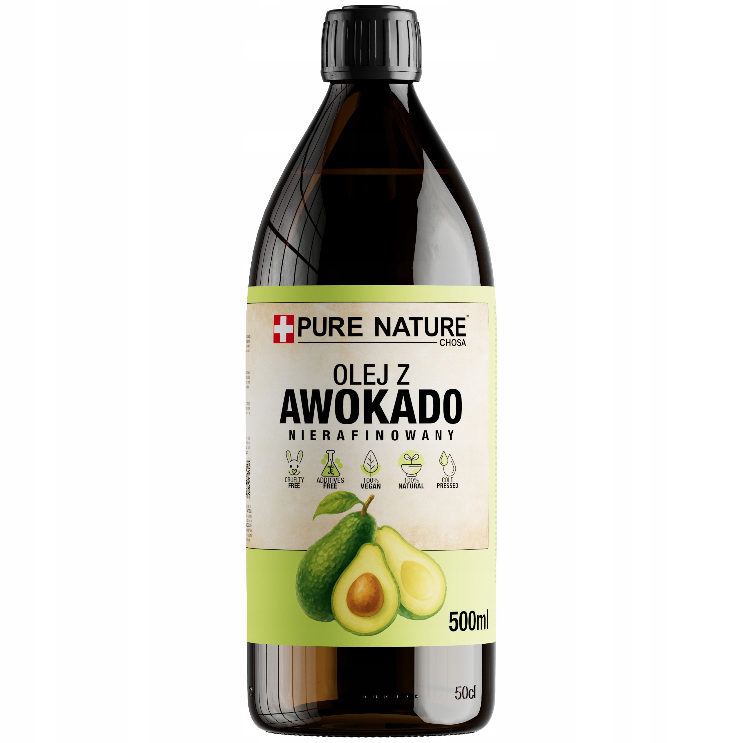 Avokádový Olej Nerafinovaný Za Studena Lisovaný Přírodní 0,5 l 500 ml