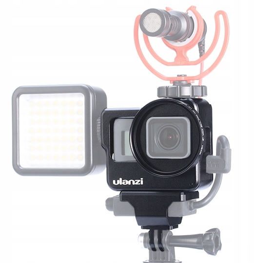 

Ramka obudowa na Led mikrofon do GoPro Hero 5 6 7