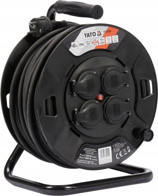 Predlžovací Kábel bubnový Yato YT-81054 čierny 40 m