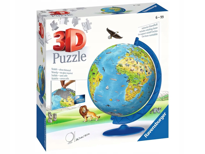

Puzzle 3D Kula: Dziecinny globus 12338