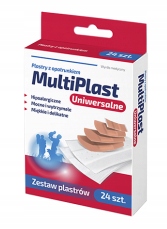

MultiPlast uniwersalne plastry z opatrunkiem 24szt