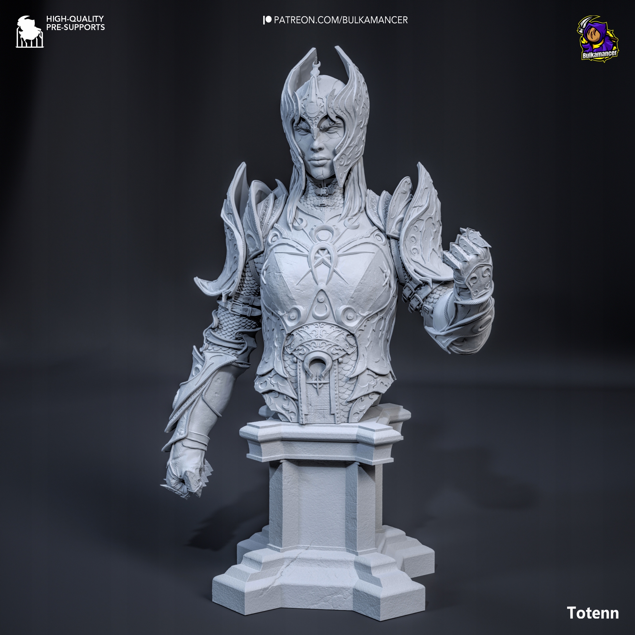 Figurka Dame Aylin Baldur’s Gate 3 Popiersie Bulkamancer 3D tisk 14K