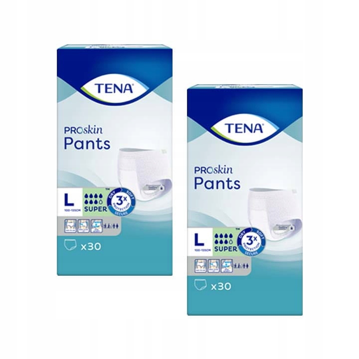 

Majtki Tena Pants ProSkin Super L 30szt. x 2op.