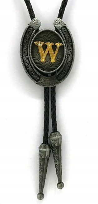 Kravata country western bolo podkova s iniciálou Vladek vesiek waldemar