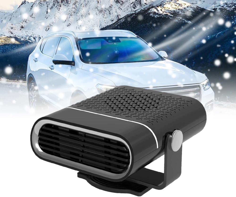 Ohřívač Automobilová Abs 150W 12V Černý Auto Zima 1 Sada 1 Ks