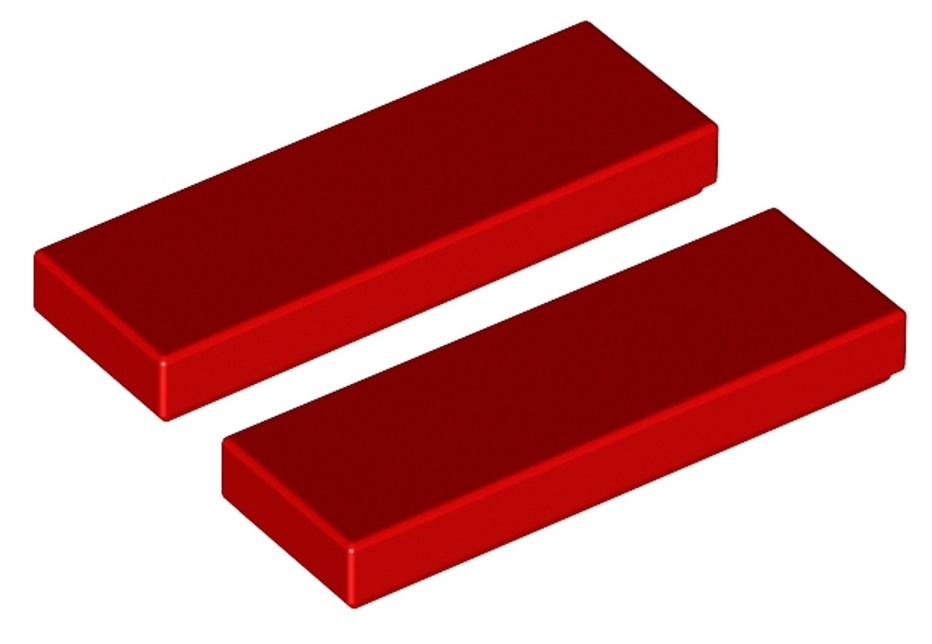 

Lego Płytka Płaska 1x3 Czerwona (63864/4533742) x2