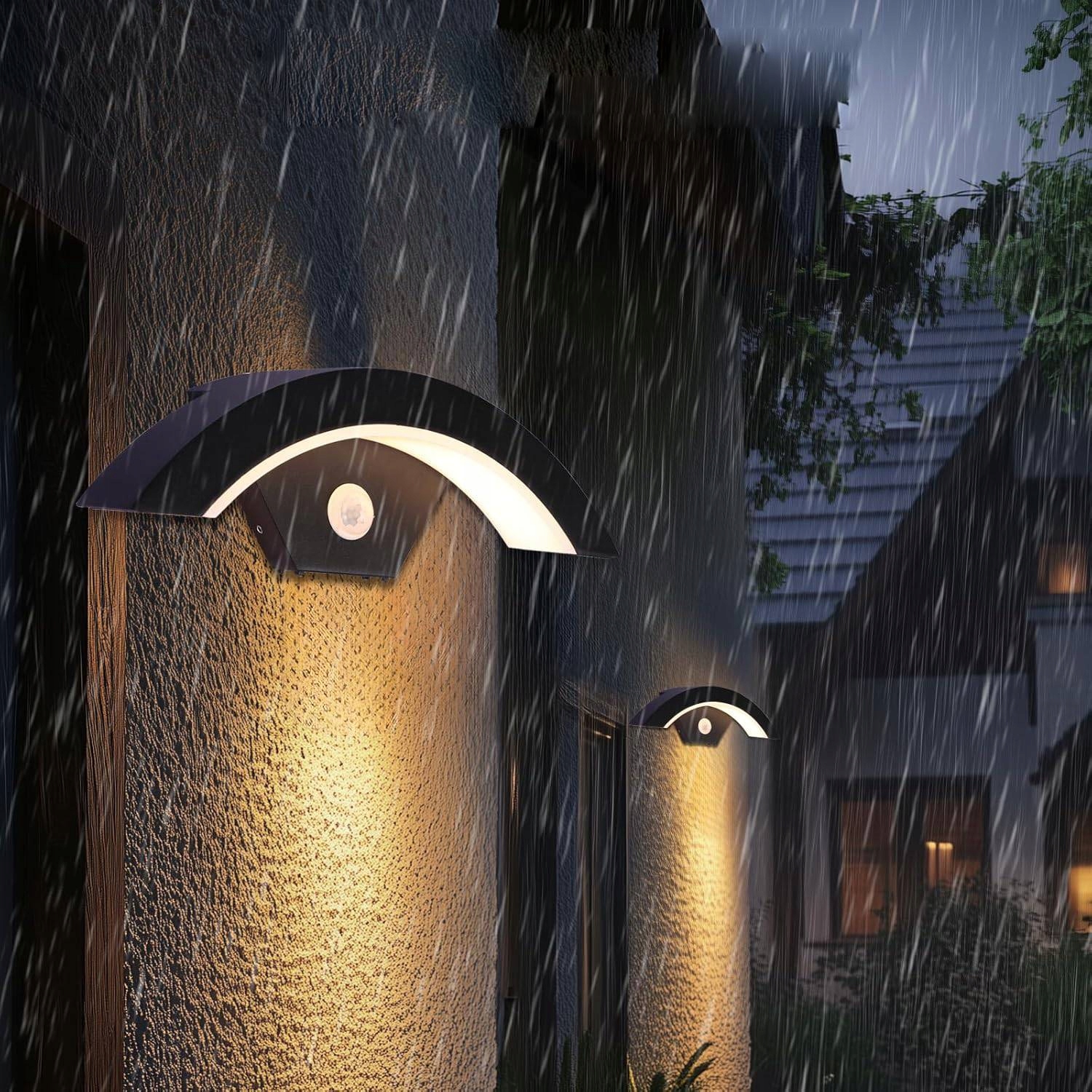 Led Venkovní Nástěnné Svítidlo Nad Vchodové Dveře s pohybovým senzorem 18W IP65