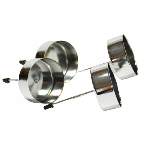 

Podstawki pod wkłady tealight Srebrne 4szt./42mm