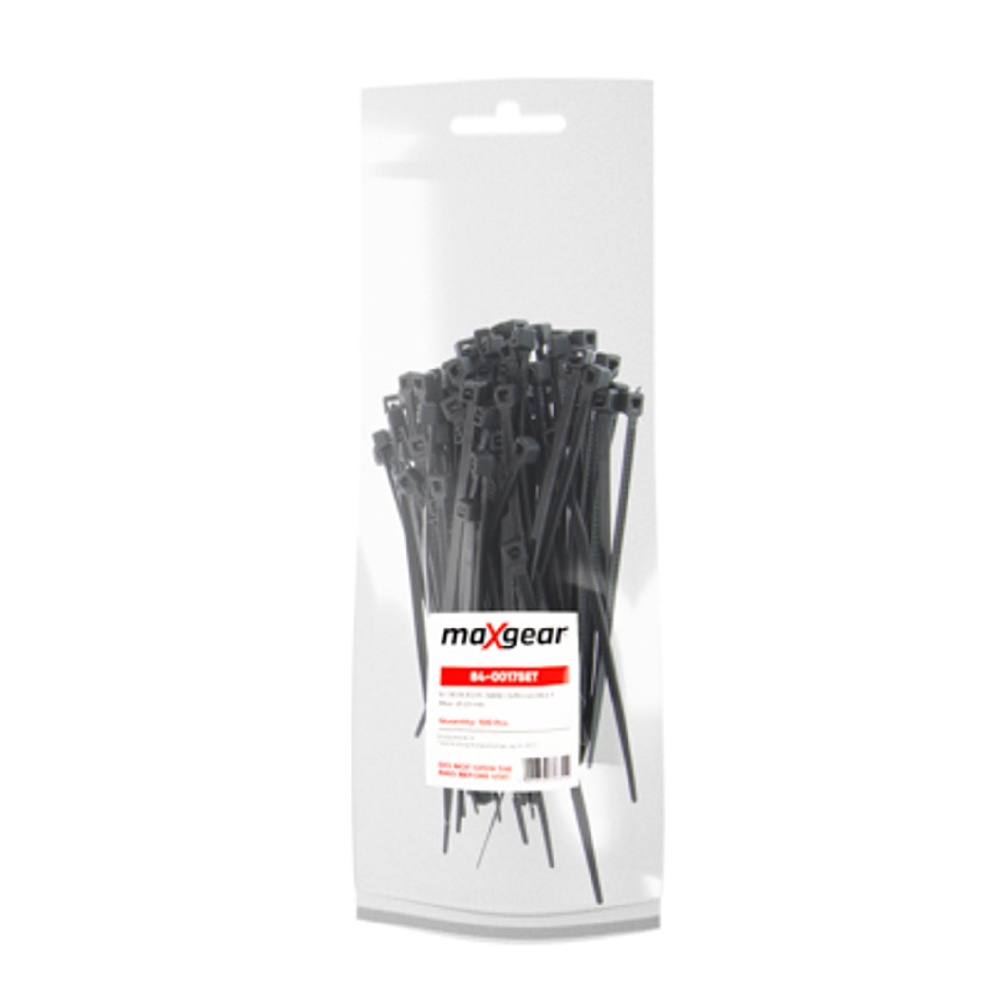 Opaska Plastikowa 3X80 (1 Opak. 100 Szt) Czarna 84-0017SET Maxgear