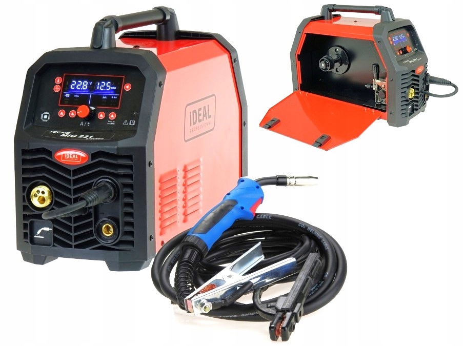 Spawarka Tecnomig 221 Synergic Mig/mag Mma Tig Flux Inwertor 200A