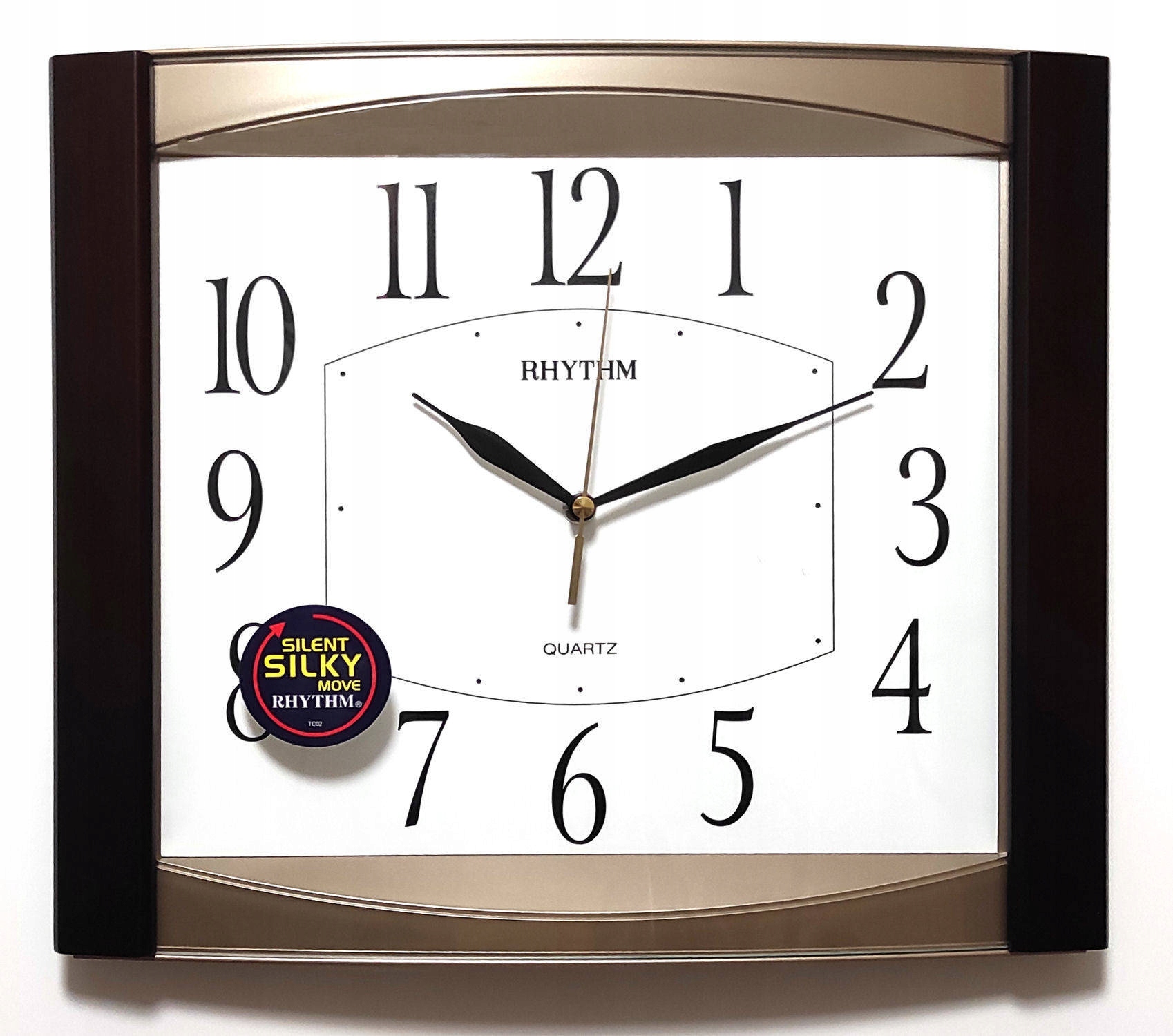 Čitateľné Veľké Nástenné Hodiny Rhythm 37x29 cm G899