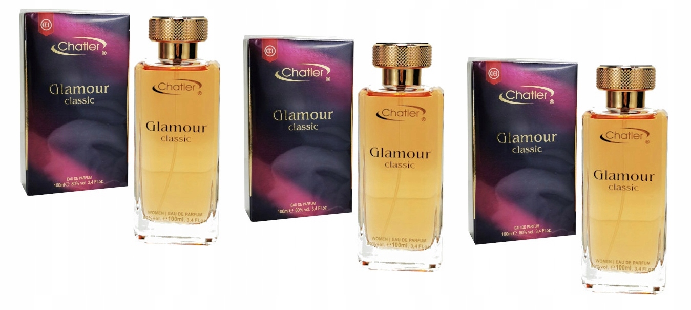 Chatler Glamor Classic 3x100ml Edp pro ženy