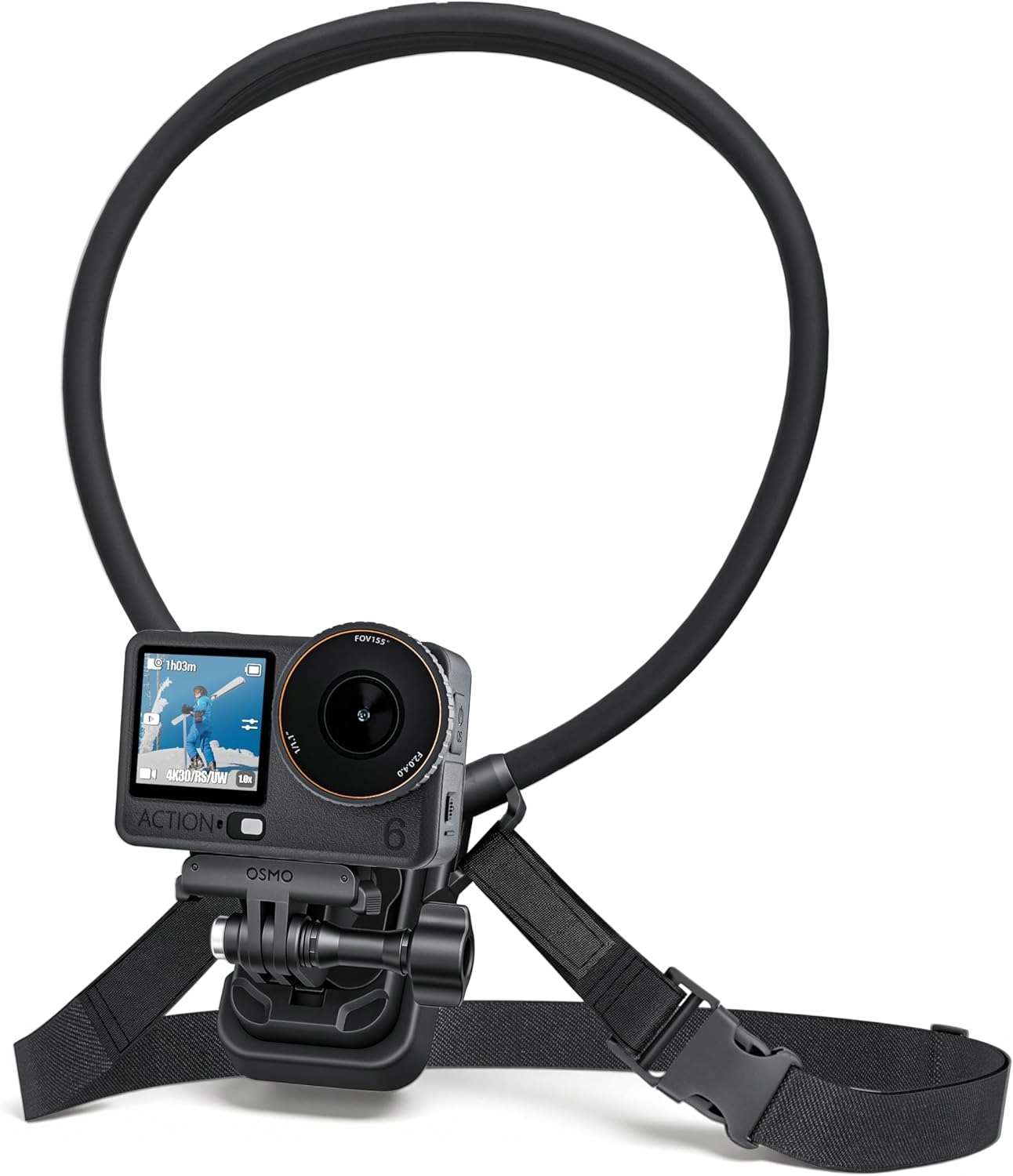 Magnetyczny Uchwyt Szyjny do GoPro Hero 13/Insta360 X5/DJI Osmo Nano/Action 6/5