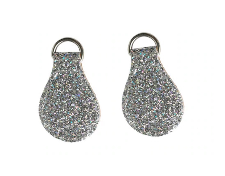 

Łezki glitter silver brokat 2 szt do obag bagobag