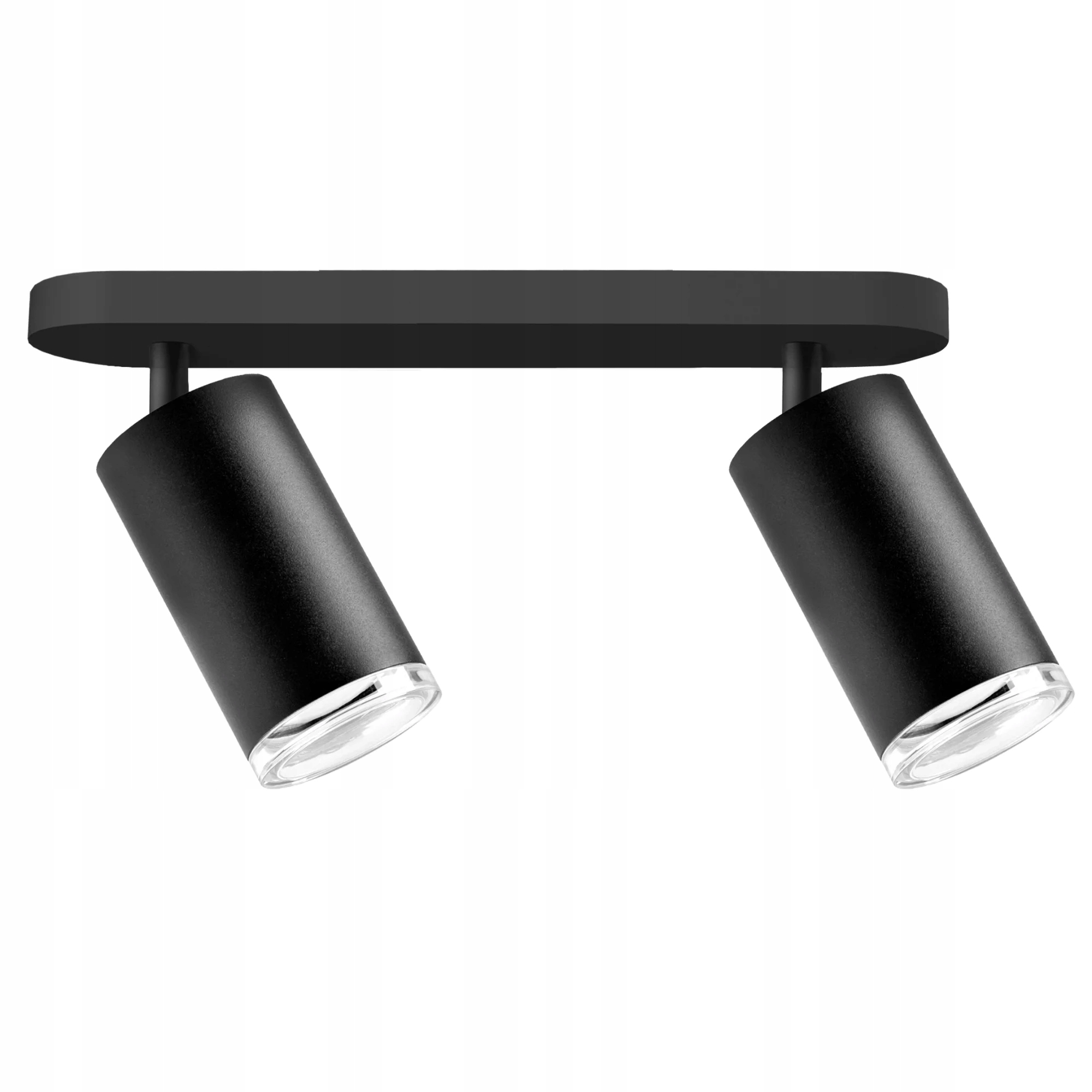 Turyn IP44 lampa sufitowa spot 2xGU10 czarna Goldlux